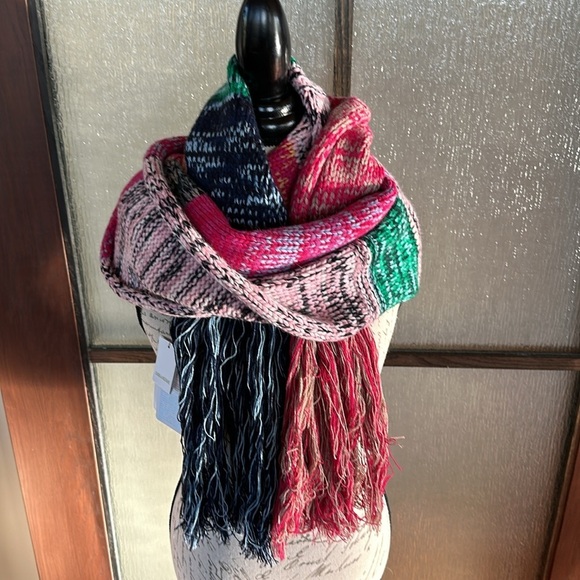 Zadig & Voltaire Nelly Rainbow knit scarf. New with tags - Picture 1 of 7